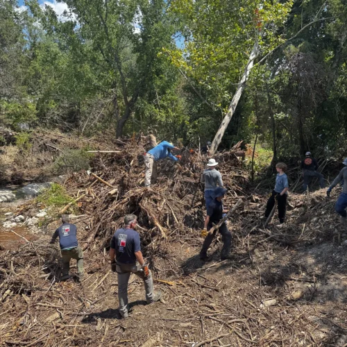 Sandy Creek Flood Relief Debris Cleanup